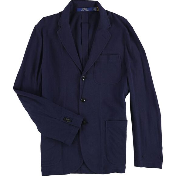 Ralph Lauren Mens Pique Three Button Blazer Jacket NWT